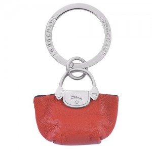 Longchamp Le Pliage Cuir Key-rings Pliage Terracotta | JLKWNQH-14