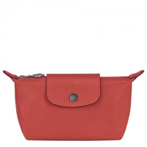 Longchamp Le Pliage Cuir Pouch Terracotta | UKABJPS-73