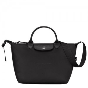 Longchamp Le Pliage Energy Top handle bag M Black | FLEGIYT-49