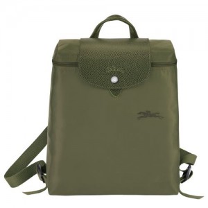 Longchamp Le Pliage Green Backpack Forest | TQKIWVD-40