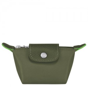 Longchamp Le Pliage Green Coin purse Forest | NKEYZDH-16