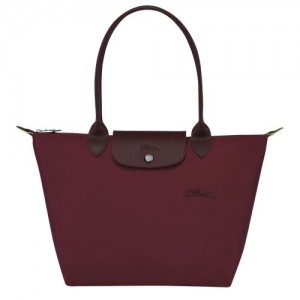 Longchamp Le Pliage Green Shoulder bag S Burgundy | LGTMNJK-05