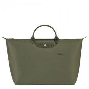 Longchamp Le Pliage Green Travel bag L Forest | QWJFMOC-46