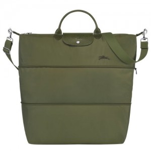 Longchamp Le Pliage Green Travel bag expandable Forest | TLJGVDO-45