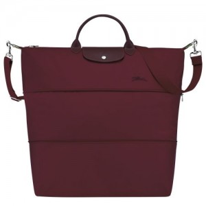 Longchamp Le Pliage Green Travel bag expandable Burgundy | MNCZEDK-05