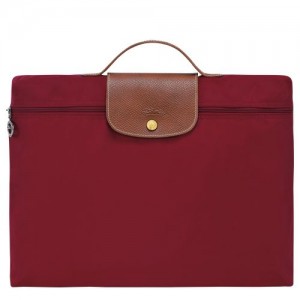 Longchamp Le Pliage Original Briefcase S Red | UTMCLNO-98