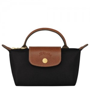 Longchamp Le Pliage Original Pouch with handle Black | TMROEBZ-38