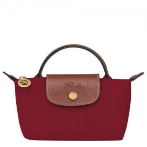 Longchamp Le Pliage Original Pouch with handle Red | ODCTRFG-78