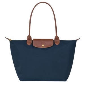 Longchamp Le Pliage Original Shoulder bag L Navy | VACEYKR-92