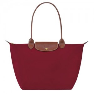 Longchamp Le Pliage Original Shoulder bag L Red | DRQXPLO-09