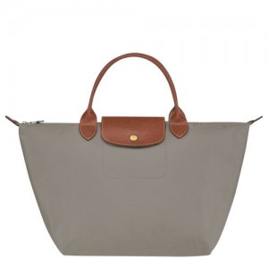 Longchamp Le Pliage Original Top handle bag M Turtledove | FIVSJLO-91