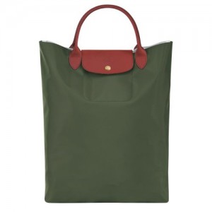 Longchamp Le Pliage Re-Play Top handle bag Khaki | DYJGLAZ-27