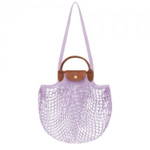 Longchamp Le Pliage filet Top handle bag Lilac | PCSUVEH-92