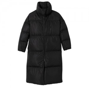 Longchamp Long puffer jacket Black | EGTQBUF-52