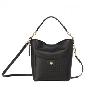 Longchamp Mademoiselle Shoulder bag S Black | DLROUFE-27