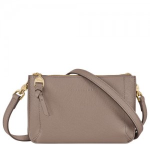 Longchamp Mailbox Pouch Taupe | CUWDOFX-73