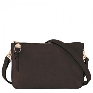 Longchamp Mailbox Soft Pouch Ebony | XBDYFTK-01