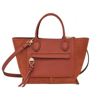 Longchamp Mailbox Top handle bag M Marmelade | DXNYHOJ-80