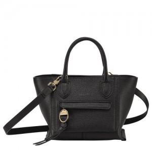 Longchamp Mailbox Top handle bag S Black | QTFKBYV-96