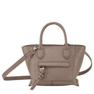 Longchamp Mailbox Top handle bag S Taupe | JSHGXKM-95