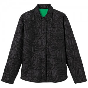 Longchamp Reversible jacket Black/Green | QSVDCTI-28