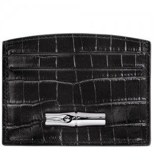 Longchamp Roseau Card holder Black | ZJASULD-69