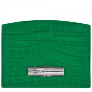 Longchamp Roseau Card holder Green | VUSWJEO-15