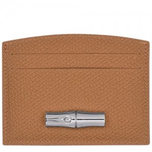 Longchamp Roseau Card holder Natural | NUEWGAZ-02