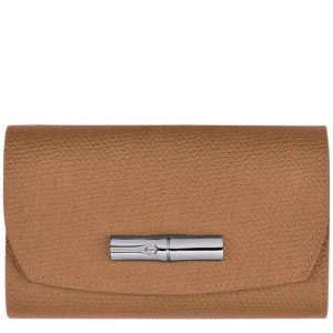 Longchamp Roseau Compact wallet Natural | PHQANTW-23