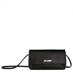 Longchamp Roseau Essential Pouch Black | TEQIZGK-95