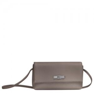 Longchamp Roseau Essential Pouch Grey | QOGRILF-58