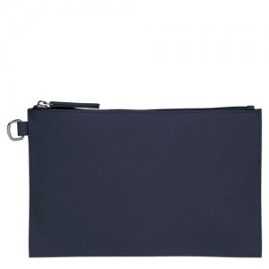 Longchamp Roseau Essential Pouch Navy | GHOFQIE-43