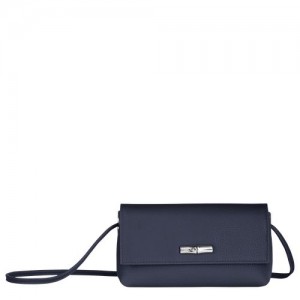 Longchamp Roseau Essential Pouch Navy | PHYZOQD-27