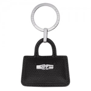 Longchamp Roseau Key-rings Black | KLFUQYP-64