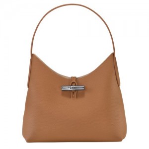 Longchamp Roseau Shoulder bag M Natural | PCDIAQO-69