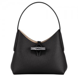 Longchamp Roseau Shoulder bag XS Black | VWJPYOQ-97