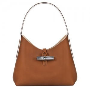 Longchamp Roseau Shoulder bag XS Cognac | MAYKRHG-49