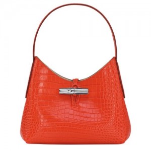 Longchamp Roseau Shoulder bag XS Orange | GOBYESP-59