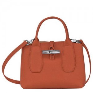 Longchamp Roseau Top handle bag S Brick | QXKMPUJ-26