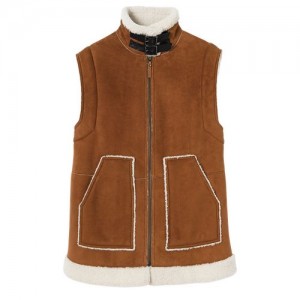 Longchamp Sleeveless jacket Cognac | WYIBQUV-50