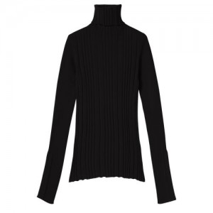 Longchamp Sweater Black | VGJZSRY-68