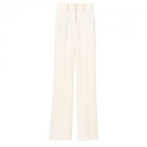 Longchamp Trousers Ivory | KJTZIHF-91