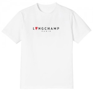 Longchamp T-shirt White | ZTDIVSW-98