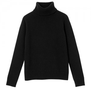 Longchamp Turtleneck sweater Black | CPDAEKM-06