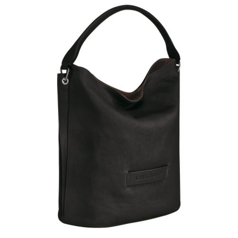 Longchamp 3D Shoulder bag Black | KCVROUJ-78