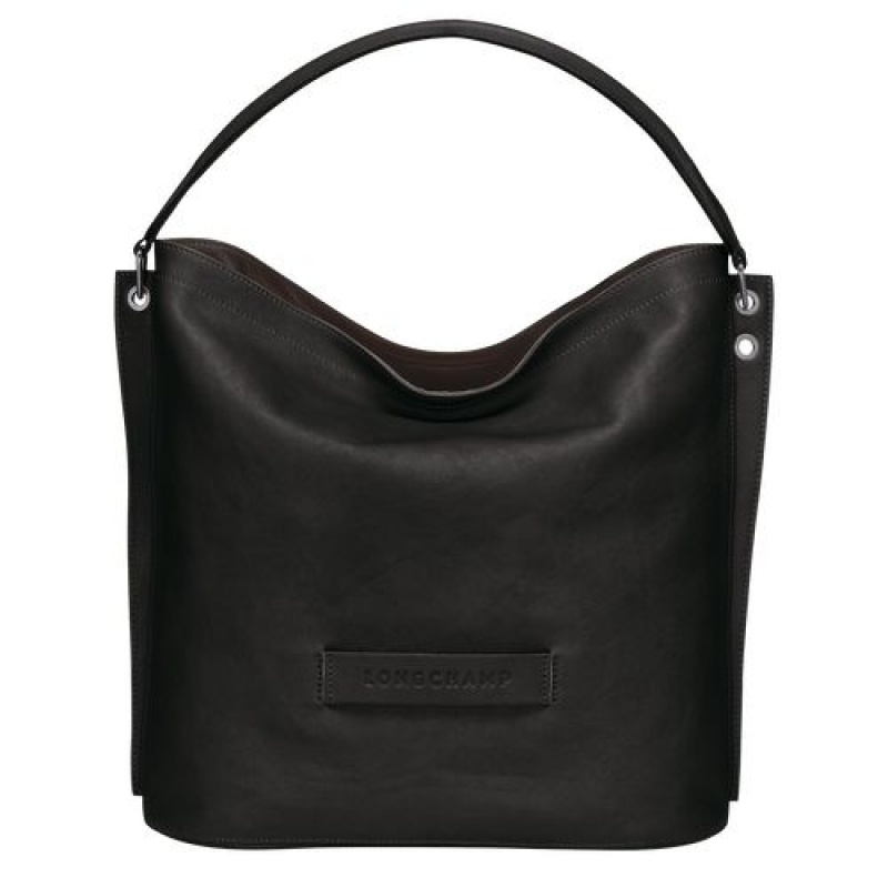 Longchamp 3D Shoulder bag Black | KCVROUJ-78