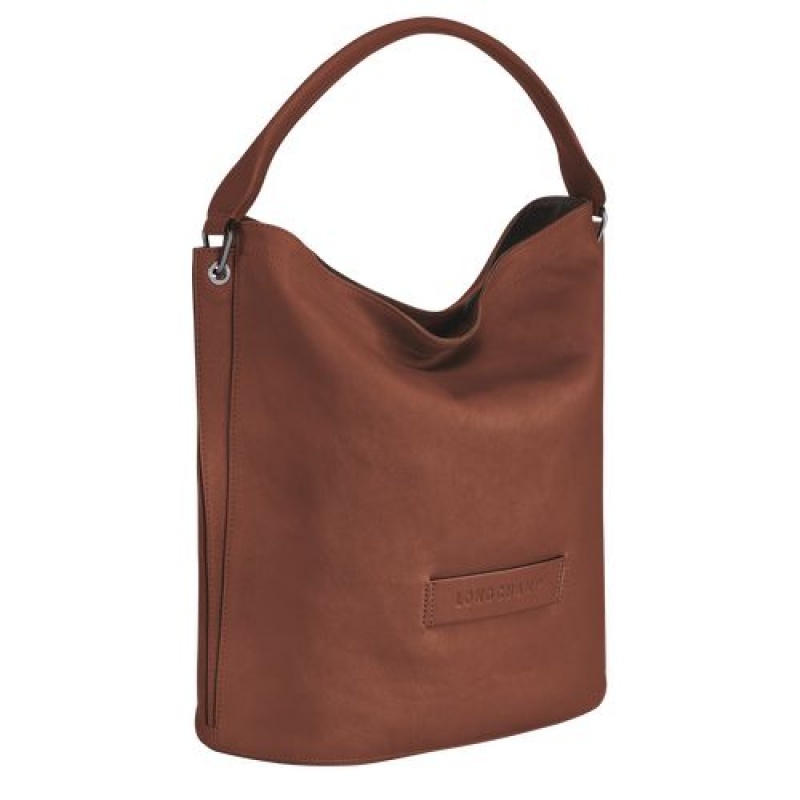 Longchamp 3D Shoulder bag Cognac | YLNFIRK-02