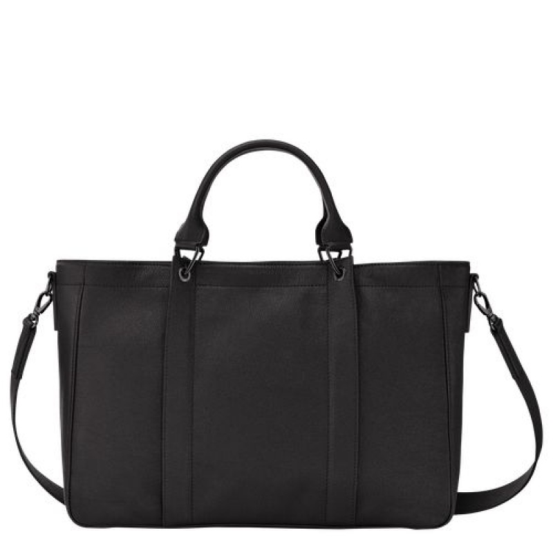 Longchamp 3D Top handle bag M Black | PUVTSHY-25