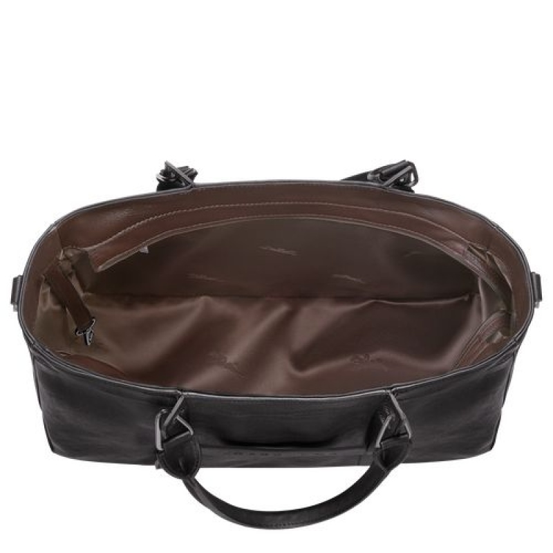 Longchamp 3D Top handle bag M Black | PUVTSHY-25