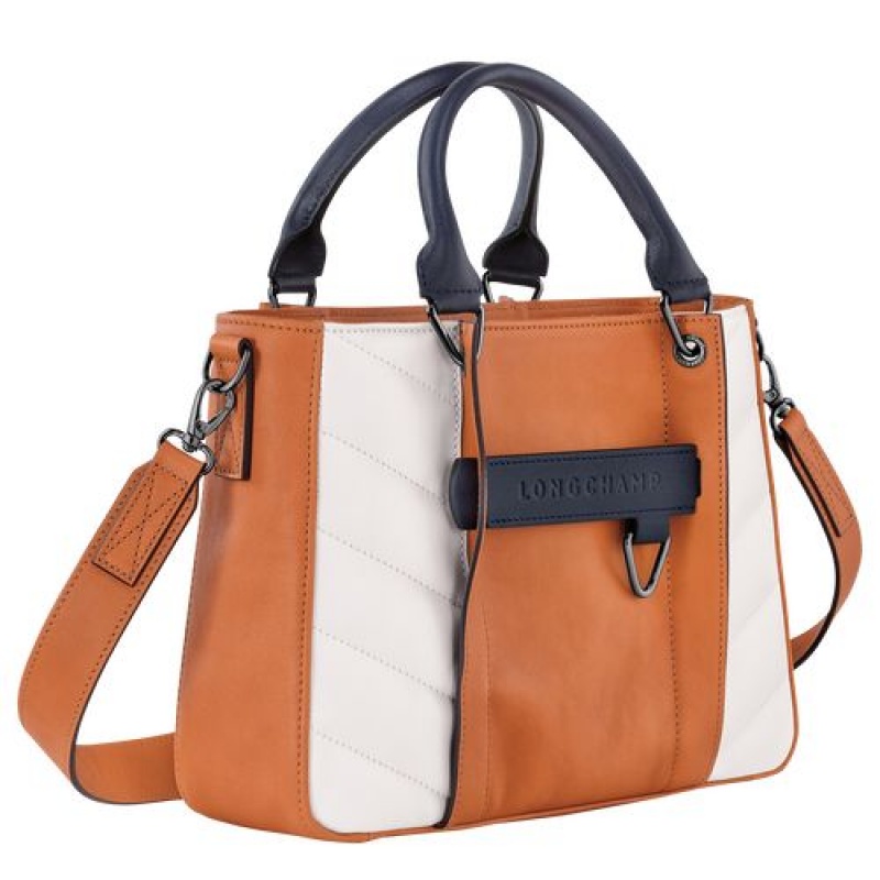 Longchamp 3D Top handle bag S Saffron/White | HVURQYP-85